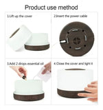 Humidificador Atomizador Difusor De Aroma Led Masmelo 500ml Blanco