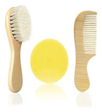 Set De Cepillo Y Peine Para Bebés | Cerdas De Cabra Suaves |