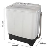 Lavadora Kalley Semiautomática 7 Kilogramos K-lavsa7b Blanco