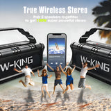 W-king Bocina Bluetooth, 50w Ipx6 Bocinas A Prueba De Agu