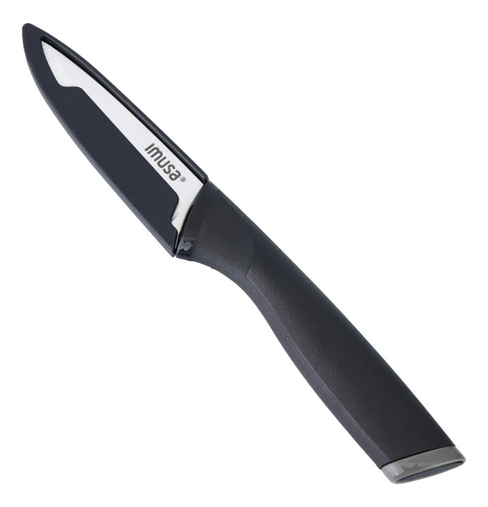 Cuchillo Para Pelar 9cm Imusa Talent Acero Inoxidable Color Negro