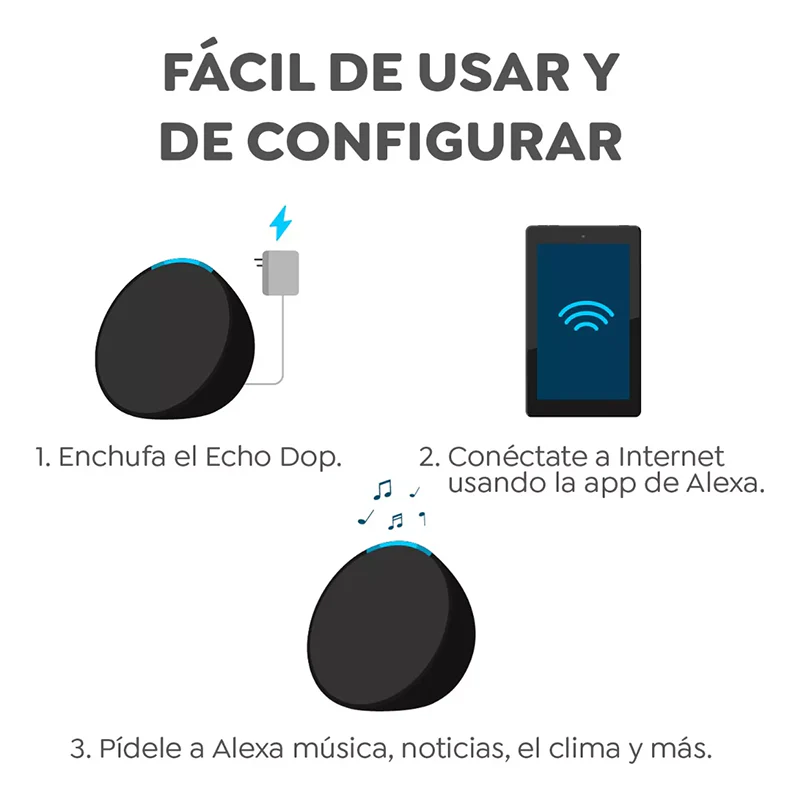 Asistente Virtual Amazon ECHO Pop con AleXa