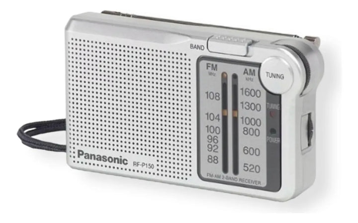 Radio Am/fm Panasonic Rf-p150d Color Plateado N/a