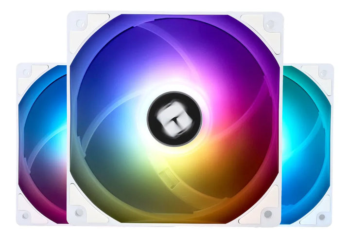 Combo Ventiladores Pc Chasis X3 120 Mm 360 Argb Fan Kit Tr Led Blanco