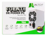Fuente Poder Pc 230w Conector P4 24 Pines X2 Sata Ventilador Diseño