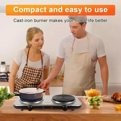 Estufa Eléctrica Genérica Doble 2000w 2 Quemadores Segun Disponibilidad.