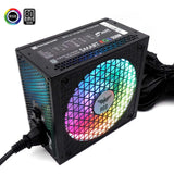 Fuente De Poder Gamer Rgb 450w 80+ Silver Psu-005 Rgb
