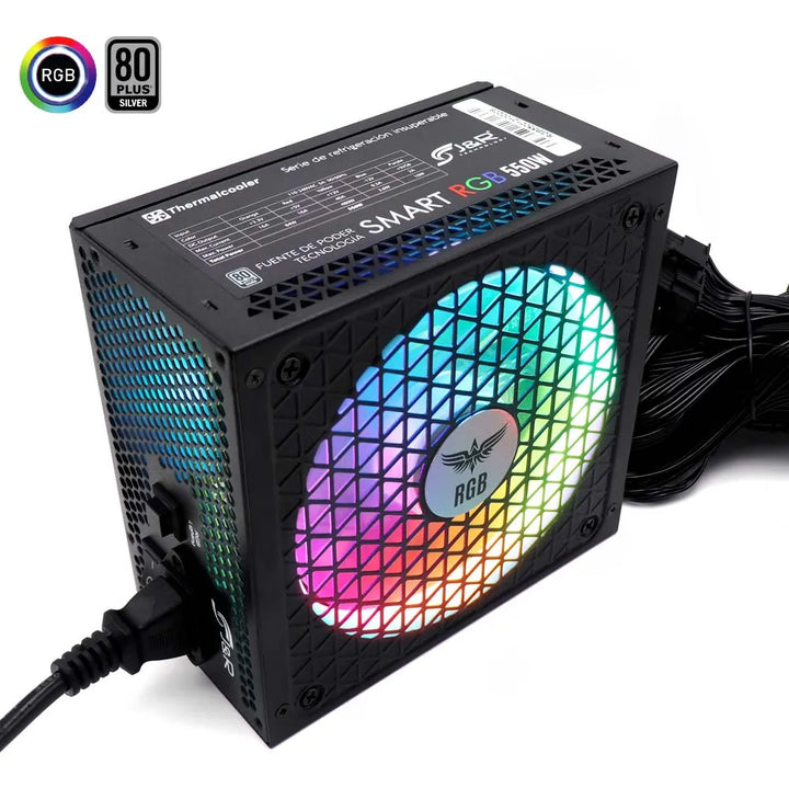 Fuente De Poder Gamer Rgb 450w 80+ Silver Psu-005 Rgb