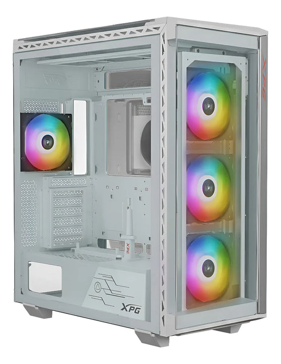 Xpg Gabinete Gamer Battlecruiser Ii St E-atx 4 Fan Argb Cristal Templado Blanco Battlecruiseriist-whcww