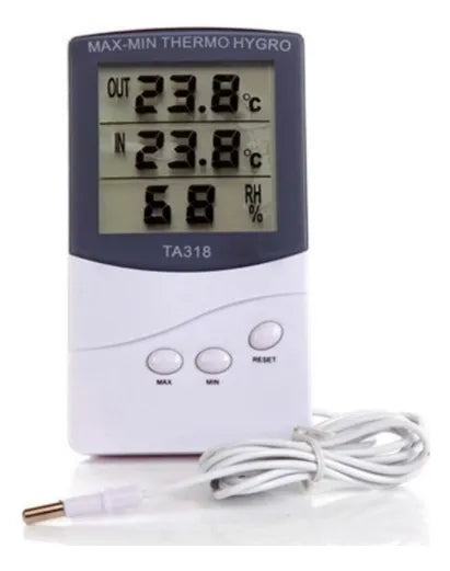 Termómetro Digital Lcd Nevera Alarma Imán Led Refrigerador