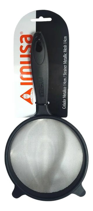Colador Metalico Imusa 14 Cm Acero Inoxidable Negro