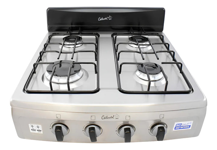 Estufa Sobremesa En Acero Inoxidable Gas Natural 4916 Gris