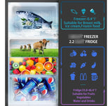 Mini Refrigerador 3.2 Pies Cúbicos 2 Puertas Plateado