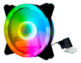 Ventilador Fan Cooler 120mm. Caja Pc Gamer / Luz Led Rainbow