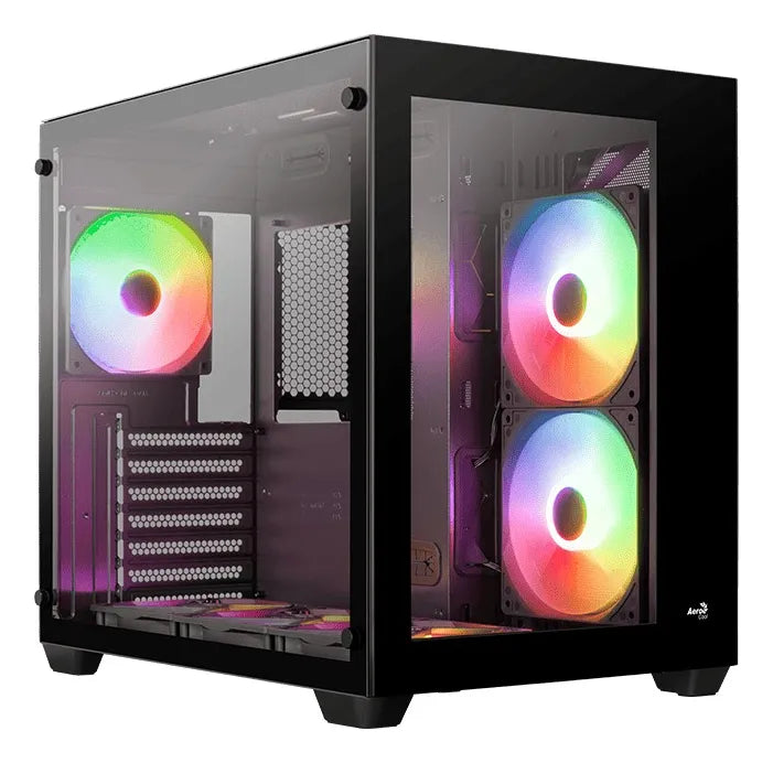 Gabinete Atx Gamer Aerocool Dryft Cubo 6 Ventiladores Argb