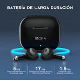Audífonos In-ear Inalámbricos 1Hora AUT203 Color Negro Bluetooth 5.3 con Micrófono
