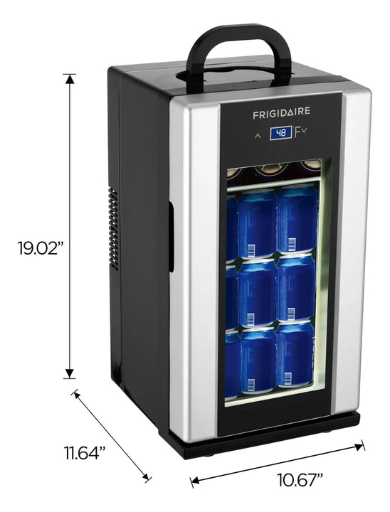 Mini Refrigerador Retro Para 18 Latas O 4 Botellas De Vino