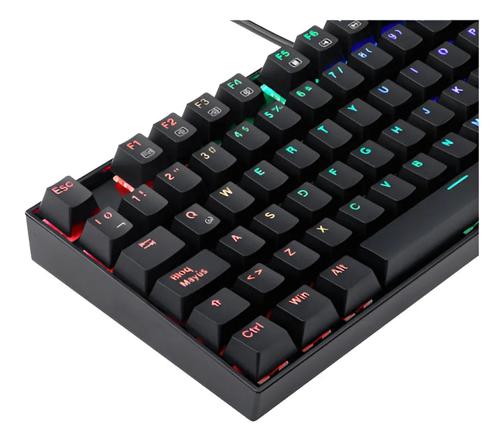 Kit Gamer Redragon Kumara K552 Español + Mouse Grifin Rgb Color Del Mouse Negro Color Del Teclado Negro
