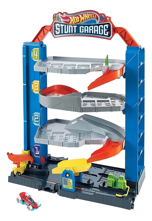 Hot Wheels City Stunt Garage Pista De Juguete