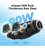 Altavoz Bluetooth Portátil 60 W Impermeable Ipx7 Para Fiesta