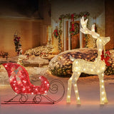 Decoraciones Navideñas Exterior: Reno 3d Con 160 Luces Led