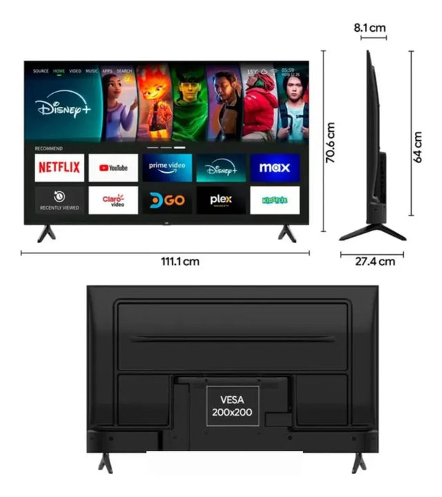 Tv Kalley 50 50sb300 4k Uhd Smart Tv + Roku Express