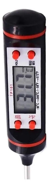 Termómetro Digital Para Alimentos Cocina Punzón Temperatura Negro