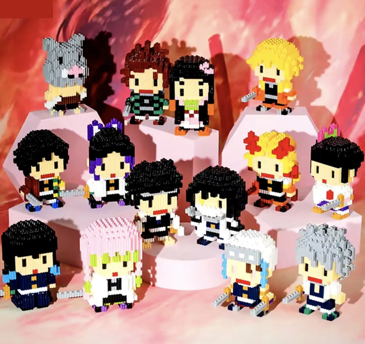 Juguete Armable Demon Slayer Magic Block Fichas Bloque Armar 500 Demon Slayer