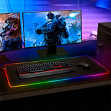 Mouse Pad Gamer 80x30cm Negro Antideslizante