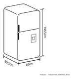 Nevera Haceb No Frost 243 Lt Titanio Inverter Negro