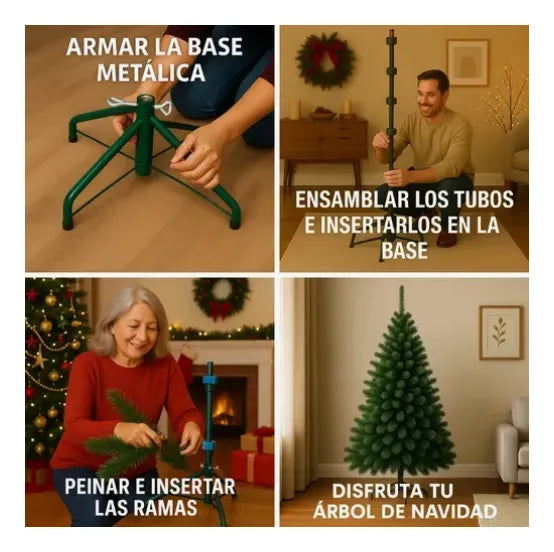 Árbol De Navidad, Pino Roma. De 2 Mtrs. Verde