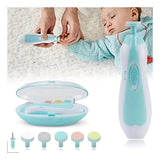 Cortauñas Eléctrico Para Bebés Y Niños Con 6 Recambios Rosas Rosa