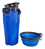 Termo Bebedero Comedero Mascotas Perro Gato Plato Plegable