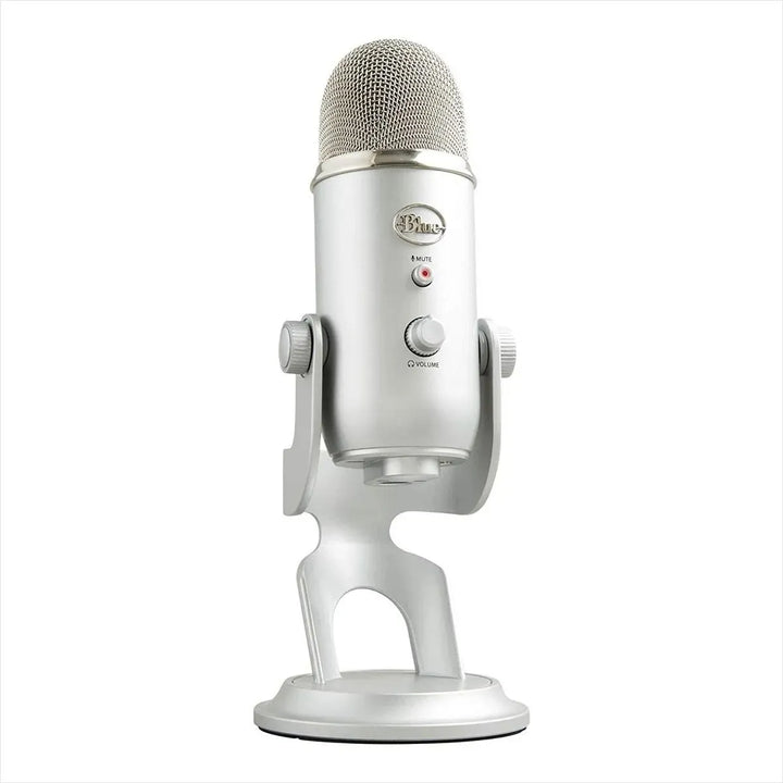 Micrófono Blue Yeti Condensador Omnidireccional color silverS