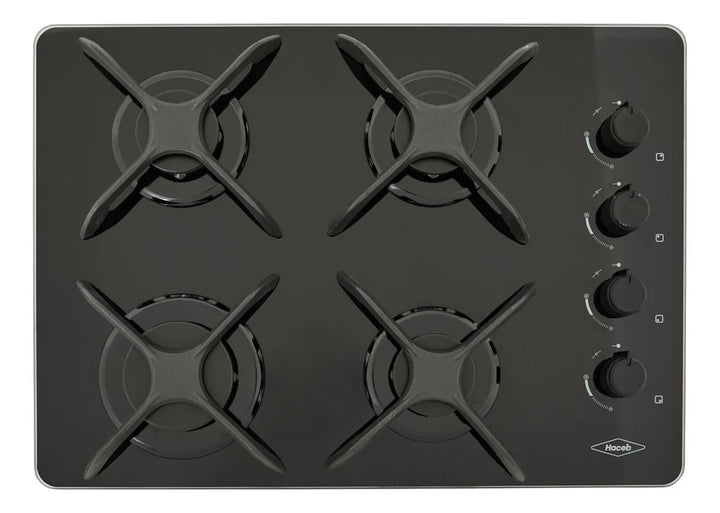Combo Funcional Estufa De Empotrar 60x43 + Campana+ Horno Gn Color Negro