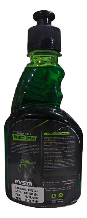 Shampoo Espumador Limpia Brilla Desengrasa Carro Moto 300ml