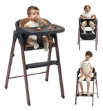 Silla Alta Ajustable Y Plegable Para Bebés Con Bandeja Remov