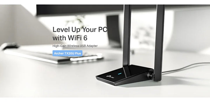 Archer Tx20u Plus Adaptador Usb Wifi 6 Con 2 Antenas Ax1800