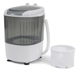 Mini Lavadora Portátil Con Secadora 2.5 Kg Blanca Gris
