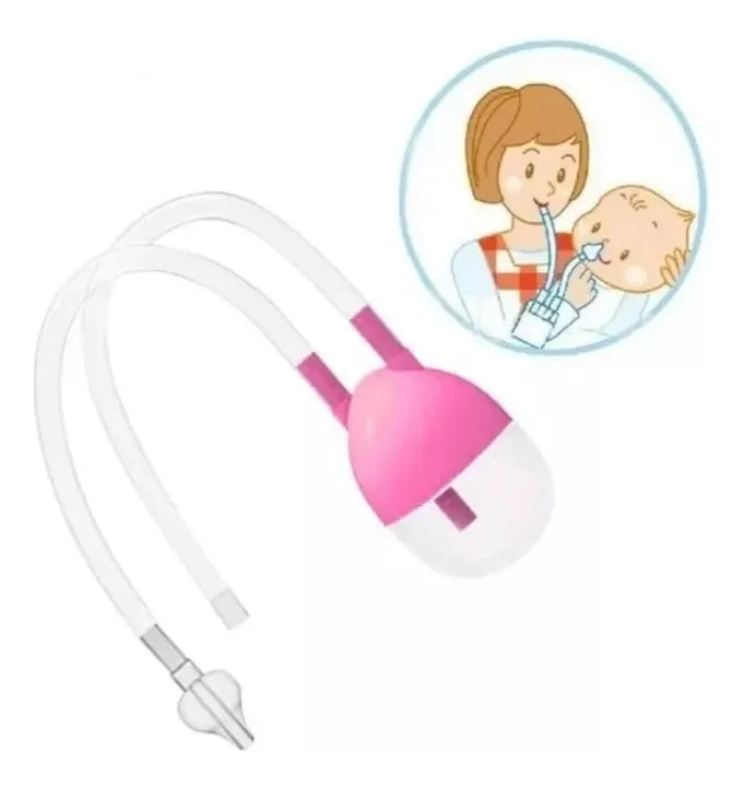 Aspirador Nasal O Saca Mocos Para Bebe Rosado