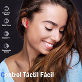 Audífonos In-ear Bluetooth Auriculares 1hora Aut119 Color Rojo