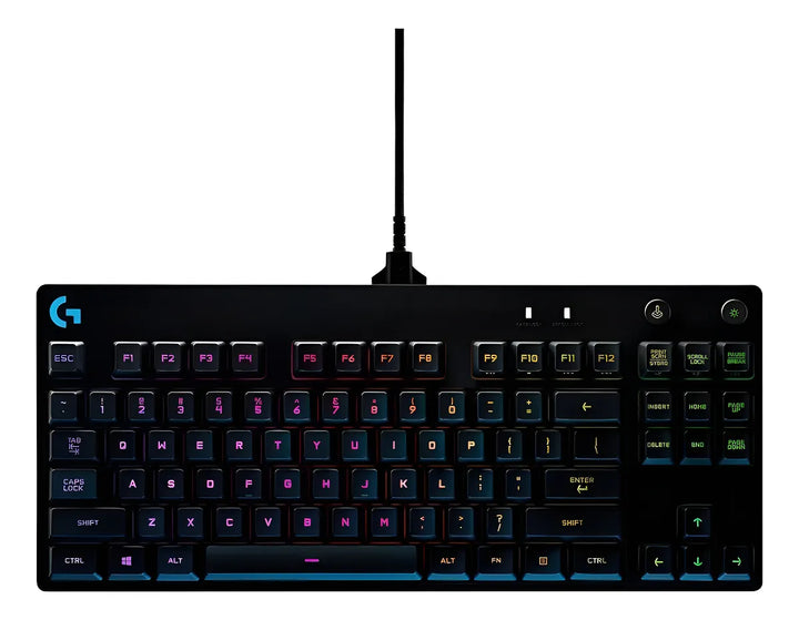 Teclado Logitech G Pro Rgb Switch Gx Clicky Blue Gaming Idioma inglés EE. UU.