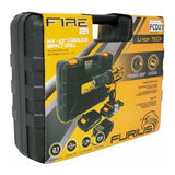 Taladro Percutor Inalambrico 1/2 21v Furius Fcd21 + Maleta Naranja