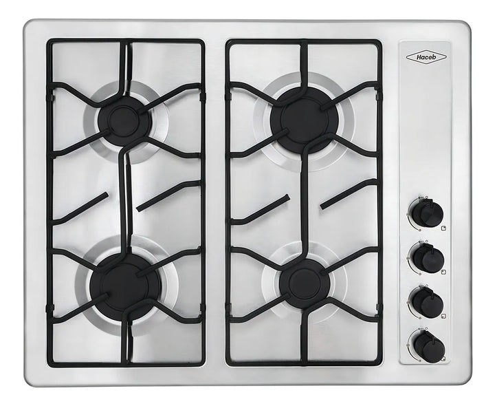 Estufa De Empotrar Haceb Inox 66x54 Cm Platina A Gas Natural Color Gris