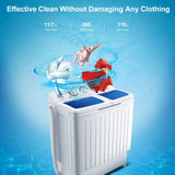 Combo Giratorio De 9 Kg Y 5.4 Kg Mini Lavadora Compacta