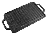 Plancha Para Asar De Hierro Fundido 33 X 21cm 32425 Color Negro