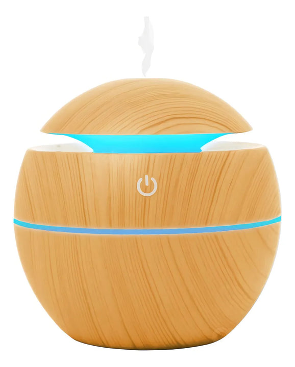 Humidificador Ultrasónico Qatar Shop 3237 Madera Clara Con Difusor Aromático