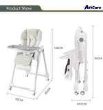 Silla Comedor Kidshop Doble Bandeja Plegable Elefante