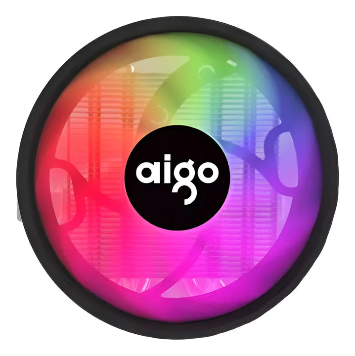 Aigo Ice400x 4 Tubos De Calor Ventilador Enfriador Cpu Rgb Negro