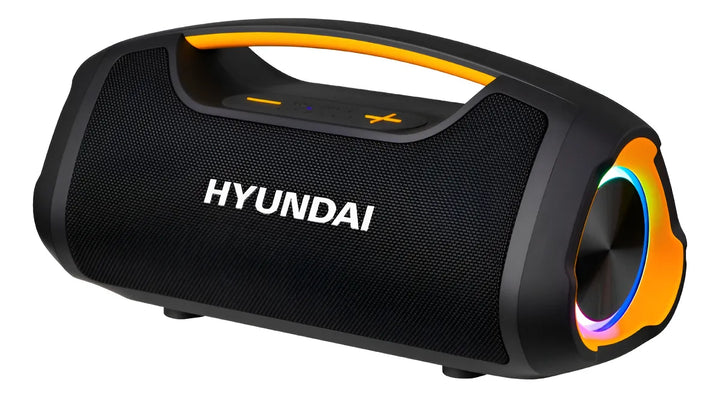 Parlante Hyundai Portátil Bluetooth/fm 120/watts Impermeable Negro